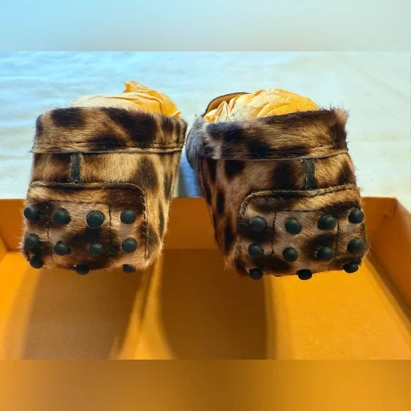 TOD’s Gommino Driver Animal Print Moccasin NIB Stealth Wealth - Picture 7 of 11